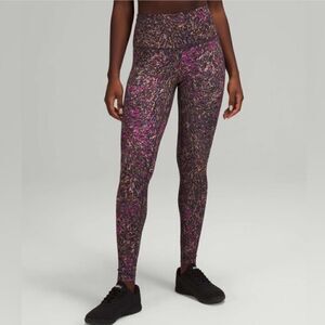 Lululemon Wunder Under Train High Rise Tight Legging Topography Purple